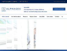 Tablet Screenshot of cabinet-alphagec.com